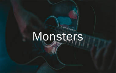 Monsters吉他谱_Katie Sky_C调扫弦版_高清弹唱六线谱