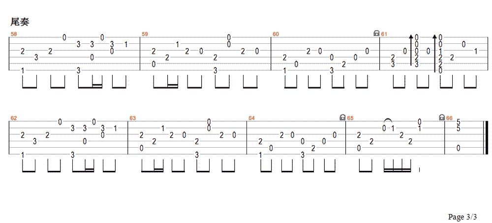 东风志指弹吉他谱_银临_吉他独奏六线谱_高清指弹谱3