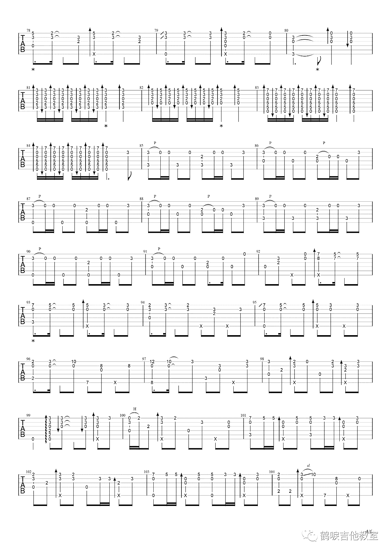 Unravel指弹吉他谱_Eddie_吉他独奏六线谱_高清指弹谱4